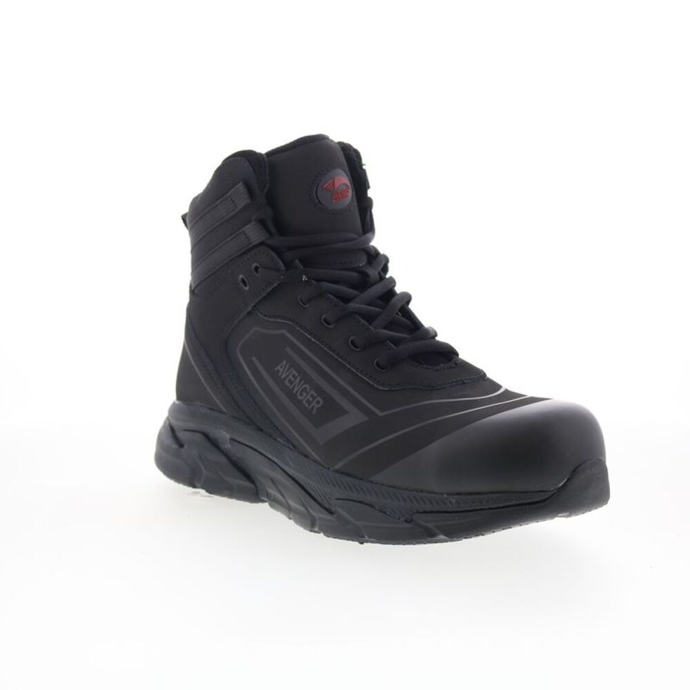Avenger Mens K4 Mid Alloy Toe Electrical Hazard Black Boots (NWT) - Picture 2 of 7